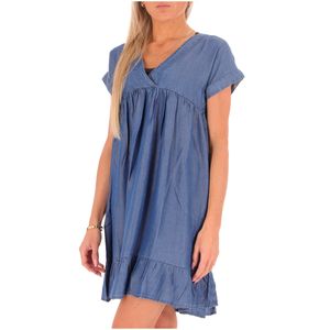 Short denim dress