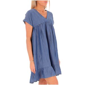 Short denim dress