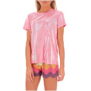 T-shirt with laminated effect