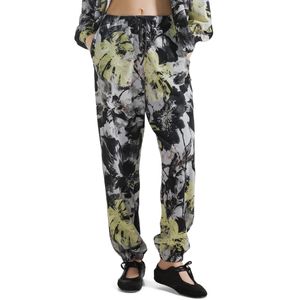Jogger in felpa stampa floreale