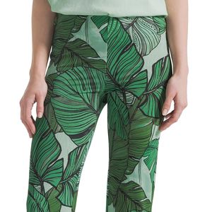 Pantalone fluido floreale in viscosa