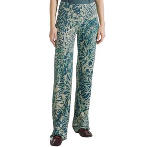 Pantalone fluido floreale in viscosa