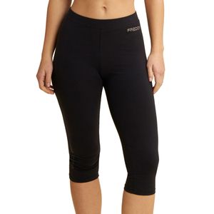 Leggings corsaro con logo in strass