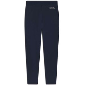 Cotton tracksuit trousers with rhinestone details