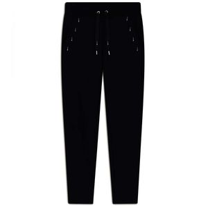 Cotton tracksuit trousers with rhinestone details