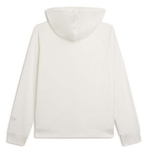 Felpa in cotone con cappuccio e dettagli in strass