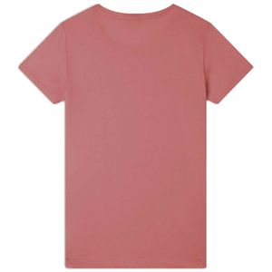 T-shirt in cotone con logo in strass
