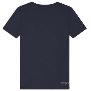 Cotton rhinestone logo t-shirt
