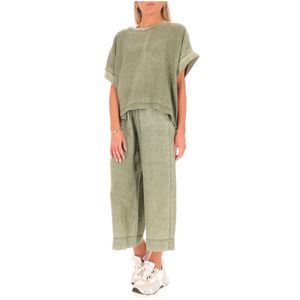 T-shirt oversize in lino