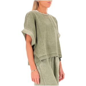 T-shirt oversize in lino
