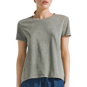 Marbled effect cotton T-shirt
