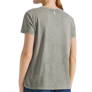 Marbled effect cotton T-shirt