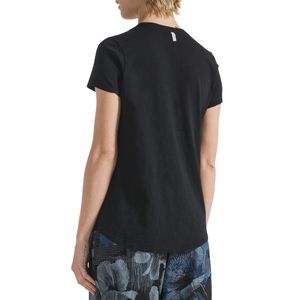 Cotton flamed jersey T-shirt