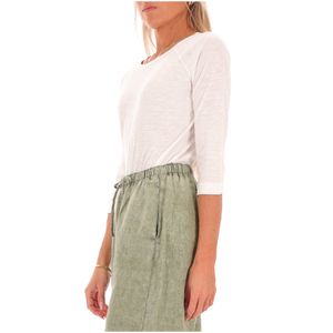 Cotton sweater with 3/4 sleeves