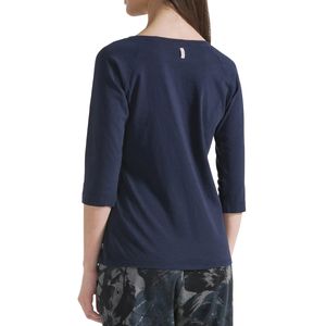 Cotton sweater with 3/4 sleeves