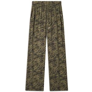 Pantaloni animalier in viscosa