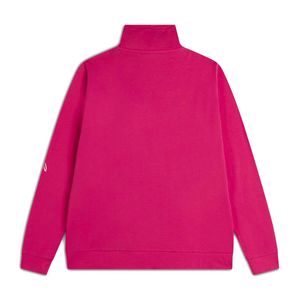 Felpa con zip a collo alto e stampa