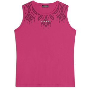 Jersey tank top with floral print