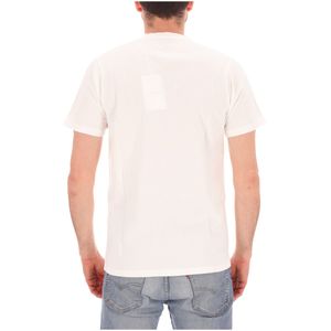 T-shirt in cotone con taschino e logo