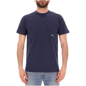T-shirt in cotone con taschino e logo