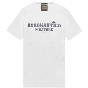 Faded Cotton T-Shirt with Logo
