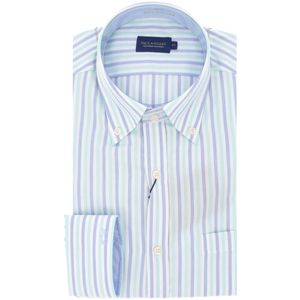 Summer Oxford Shirt with Pastel Stripes