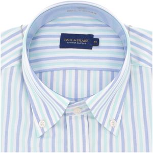 Summer Oxford Shirt with Pastel Stripes