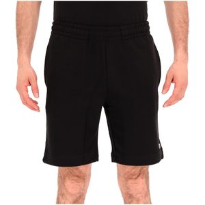 Pantaloncino nero in cotone con coccodrillo