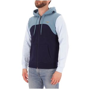 Felpa colorblock con coccodrillo