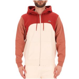 Felpa colorblock con coccodrillo