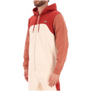 Felpa colorblock con coccodrillo