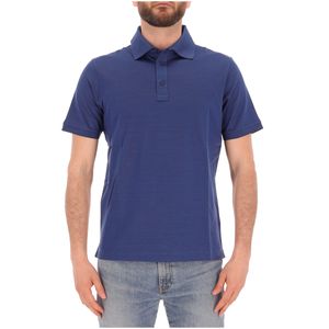Polo in cotone a doppio filo di colore