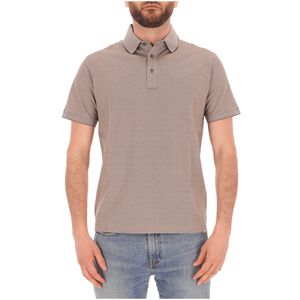 Polo in cotone a doppio filo di colore