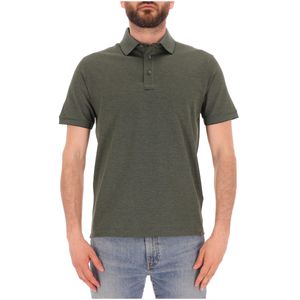 Polo in cotone a doppio filo di colore