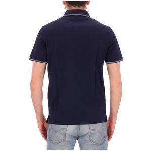 Polo in cotone con profili in contrasto