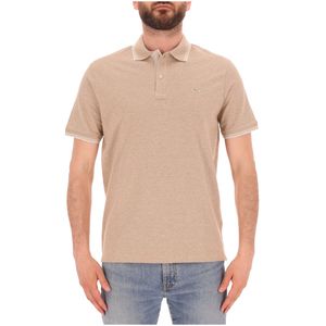 Jaspé Piqué cotton polo with chest logo