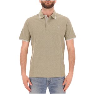 Jaspé Piqué cotton polo with chest logo