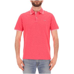 Jaspé Piqué cotton polo with chest logo