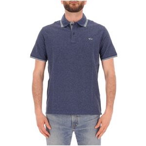 Jaspé Piqué cotton polo with chest logo