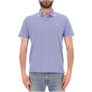Jaspé Piqué cotton polo with chest logo