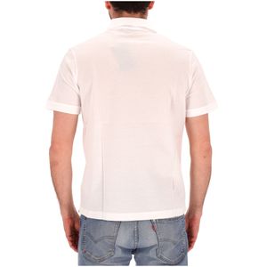 Cotton polo with embroidered shark