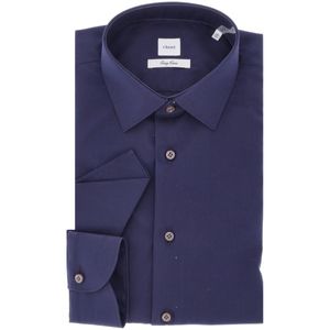 Camicia navy Easy Care con pochette