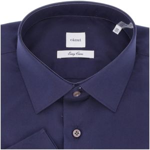 Camicia navy Easy Care con pochette