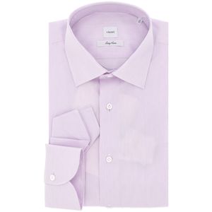 Camicia Easy Care rosa a righe