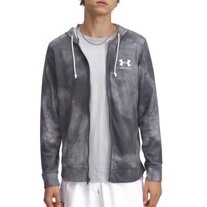 Felpa grigia full zip UA Rival Terry