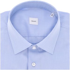 Camicia a quadretti in cotone con pochette