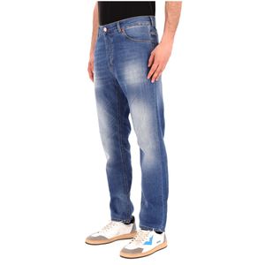 Jeans Richard blu in cotone