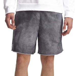 UA Rival Terry Printed Shorts Grey