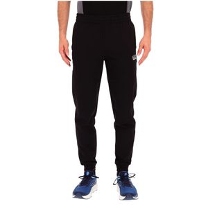 Jogger in cotone garzato con logo