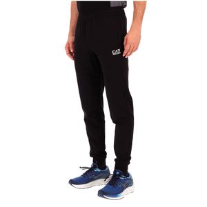 Jogger in cotone garzato con logo